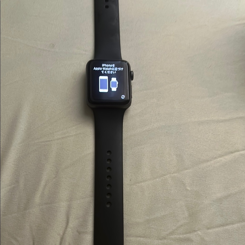 Apple Black Smartwatch with Sleek Design and Sport Band